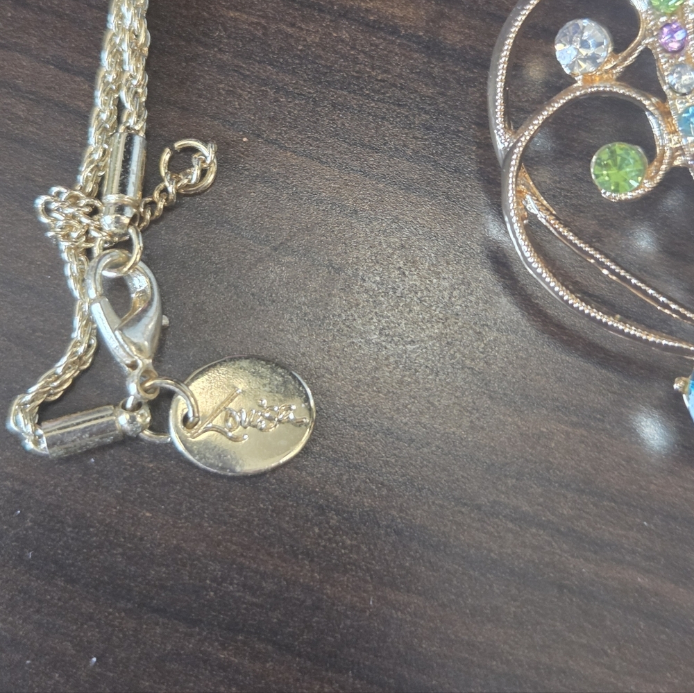 Lovisa Colorful Butterfly Necklace With Matching Earrings - Picture 4 of 5